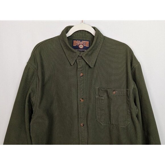 DULUTH TRADING CO L Fleece Lined Canvas Work Jacket Firehose Workwear Outdoors - Picture 4 of 10
